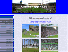 Tablet Screenshot of groundhopping.se